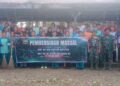 Koramil 03/Parongil Pimpin Pembersihan Massal Pasar Tradisional Sambut HUT RI ke-81