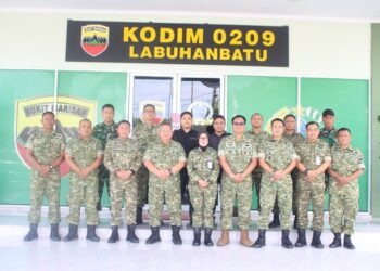 Kasdim 0209/LB Terima Kunjungan Tim Itjen Kemhan, Tertib Aset dan Dukung Kesejahteraan Prajurit