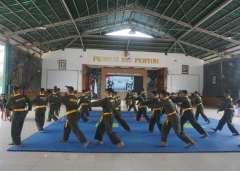 Semarak HUT Ke-1 Kodam XXIV/MT, Prajurit Unjuk Kemampuan dalam Lomba Pencak Silat Militer