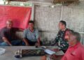 Lewat Komsos,Babinsa Koramil 0201-14/PB Monitoring Wilayah Binaan