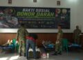 Peringati HUT ke-1 Kodam XX/TIB, Korem 042/GAPU Gelar Donor Darah di Makodim 0415/Jambi
