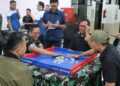 Semarak HUT RI ke 81,Prajurit Kodim 0503/JB Gelar Pertandingan Tenis Meja dan Gaplek ,Tingkatkan Semangat Nasionalisme
