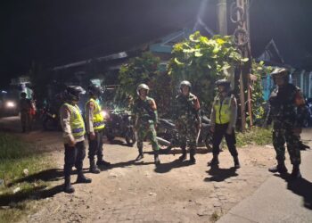 Antisipasi Daerah Rawan Begal, Koramil 12/Rajeg Gelar Patroli Bersama Polsek