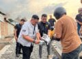 Polrestabes Medan Grebek Sarang Narkoba di Pinggir Rel arah Kwalanamu,3 Kg Ganja ,Senjata dan Peralatan Sabu Disita