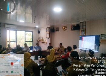 RAPAT KOORDINASI PERSIAPAN HUT KE-81 KEMERDEKAAN RI, KORAMIL 14/PANONGAN BERSAMA UNSUR FORKOPIMCAM DAN PANITIA MATANGKAN RANGKAIAN KEGIATAN