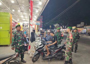 Intensifkan Keamanan Wilayah, Koramil 10/Sepatan Gelar Patroli Jalan Kaki dan Berkendara Maung