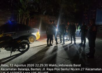 Antisipasi Daerah Rawan Begal, Koramil 05/Balaraja Gelar Patroli Bersama Polsek