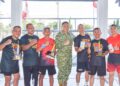 Semarakkan HUT ke-81 Kemerdekaan RI, Kolatmar Gelar Lomba Tenis Lapangan Antar Perwira