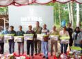 Pangdam I/BB,Bersama Danrem 023/KS Hadiri ‎Launcing Jembatan Garuda dan Air Bersih Oleh Presiden RI Secara Virtual