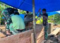 Progres Tembus 31 Persen, Jembatan Gantung Sungai Afia Terus Dikerjakan untuk Mudahkan Akses Warga