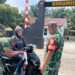 Jelang HUT RI ke-81, Koramil 13/Aek Nabara Bagikan Bendera Merah Putih ke Warga