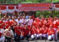 Semarakkan HUT Ke-81 RI, Kolatmar Gelar Olahraga Bersama 