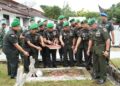 Sambut HUT ke-68 Korem 023/KS Danrem Pimpin Ziarah Rombongan di TMP Kota Sibolga