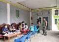 Babinsa Koramil 0201-16/TM Monitor Pengecekan Kesehatan di Yayasan Datuk Etam LKS Mental