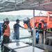 Perkuat Sinergitas Maritim, Dansathantai Kodaeral IX Hadiri Simulasi Keadaan Darurat di KMP Wayangan