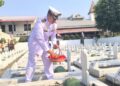 Ziarah Nasional HUT Ke-81 RI, Puslatpurmar 3 Grati Kenang Jasa Para Pahlawan