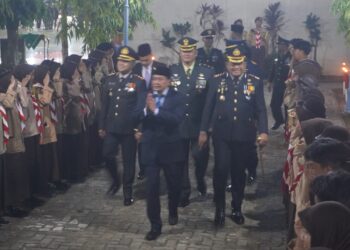Kasdim 0510/Tigaraksa Ikuti Apel dan Kehormatan Renungan Suci HUT Ke-81 Proklamasi Kemerdekaan RI Tingkat Kabupaten Tangerang
