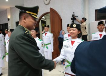 Kasdim Tigaraksa Hadiri Pengukuhan Paskibraka Kabupaten Tangerang