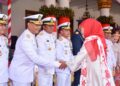 Dankolatmar Hadiri Upacara Peringatan HUT ke-81 Kemerdekaan RI Tahun 2026 di Gedung Negara Grahadi