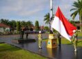 Peringati HUT ke-81 RI, Korem 022/Pantai Timur Gelar Upacara Bendera Khidmat