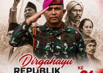 SEMANGAT PAHLAWAN, NAPAS KEMERDEKAAN” DANPUSLATSUS HADIRI UPACARA HUT KE-81 REPUBLIK INDONESIA