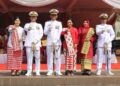Komandan Puslatpurmar 8 Teluk Ratai Hadiri Peringatan HUT Ke-81 Kemerdekaan Republik Indonesia di Pemkab Pesawaran-Lampung