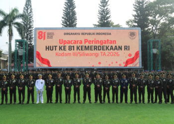 Upacara HUT ke-81 Kemerdekaan RI Tingkat Provinsi Jawa Barat, Pangdam III/Siliwangi Hadiri Upacara di Gedung Sate