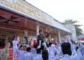 Sentuhan Humanis Dandim 0209/LB Warnai Khidmat Upacara Penurunan Bendera HUT Ke-81 RI di Labusel