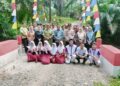 Danramil 06/MB Ikuti Vicon Presiden RI Sekaligus Resmikan Jembatan Beton Merah Putih di Aek Tapa