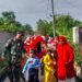 Babinsa Koramil 0201-13/PST Kawal Pawai Anak RA AL-ANSHOR Peringati HUT RI ke-81 desa Bandar Klippa Percut Sei Tuan