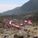 1000 Meter Merah Putih Membentang di Atas Gunung Papandayan,Dandim 0611/Garut Ikut Kobarkan Semangat Kemerdekaan