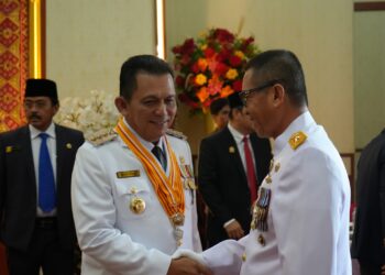 KOARMADA I HADIRI UPACARA HUT KE-81 KEMERDEKAAN RI TINGKAT PROVINSI KEPRI