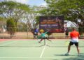 Semarakkan HUT ke-1 Kodam Mandala Trikora, Pangdam XXIV/MT Pimpin Pertandingan Tenis Lapangan