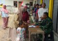 HUT RI ke-81,Koramil 08/Kronjo Bagikan Sembako ,TNI AD Peduli Rakyat