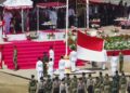 Semarak HUT ke-81 RI di Perbatasan, Yonarmed 12 Kostrad Tampil Profesional