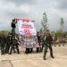Khidmat HUT ke-81 RI di Perbatasan, Satgas Yonarmed 13 Kostrad Ikuti Upacara di PLBN Badau