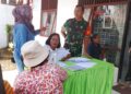 Babinsa Laksanakan Monitoring Pelayanan Kesehatan Di Pustu Balita dan Bumil