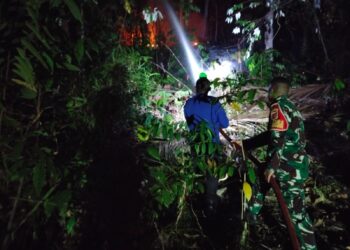 Babinsa Padamkan Kebakaran Lahan Perkebunan di Amurang Barat, Pangdam XIII/Merdeka Apresiasi Respon Cepat Anggota