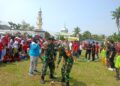 Babinsa Koramil 0201-16/TM Ikut Meriahkan Gebyar Kemerdekaan HUT RI ke-81 di Desa Dalu Sepuluh B