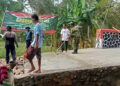TNI Bantu Wujudkan Jembatan Beton Non Bencal untuk Dukung Mobilitas Warga di Pandeglang