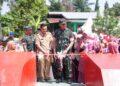 Buka Akses Warga, Pangdam I/BB Resmikan Jembatan Perintis Tumpatan Nibung