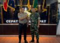 Perkuat Sinergitas TNI-Polri,Kapolres Binjai Bersama PJU Silaturahmi ke Yonif 100/PS