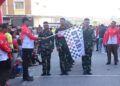 PRAJURIT KOARMADA I SEMARAKAN LOMBA GERAK JALAN PROKLAMASI KOTA TANJUNGPINANG