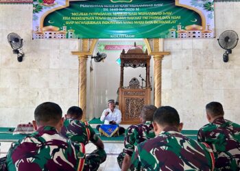 Anggota Puslatpasrat Peringati Maulid Nabi Muhammad SAW 1448 H/2026 M