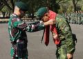 Kembali dari Papua, Mayor Inf Arya Megah Miko Disambut Hangat Brigif 3 Kostrad