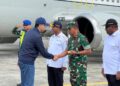 Pangdam XXIV/MT Sambut Langsung, Menteri Transmigrasi di Merauke