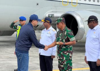 Pangdam XXIV/MT Sambut Langsung, Menteri Transmigrasi di Merauke
