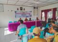 Kawal Transparansi Pembangunan, Babinsa Koramil 01/AK Hadiri Musdes APBDes Desa Sialang Taji