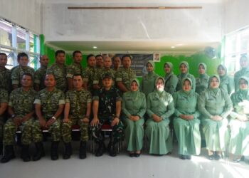 Kunjungan Kerja, Dandim 0308/Padang Pariaman Berikan Pengarahan Kepada Anggota Koramil 02/Sungai Limau