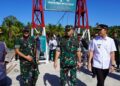 Kunjungan Kerja Pangdam XX/Tuanku Imam Bonjol Ke Wilayah Kodim 0308/Padang Pariaman, Tinjau Jembatan Perintis Sungai Batang Manggoi
